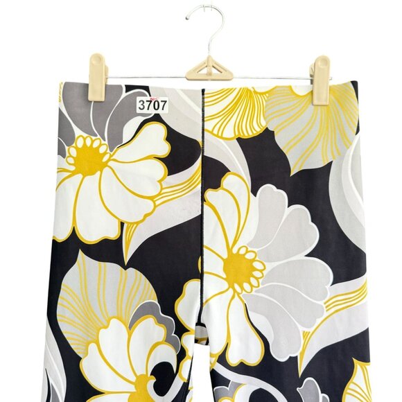 Savage X Fenty Floral Hotline High Waist Leggings Large 12-14 Yellow and Black - Picture 4 of 11